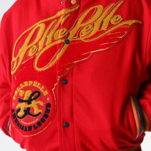 Pelle Pelle American Legend Signature Red Varsity Jacket
