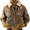 Pelle Pelle Aviator Brown Mens Jacket