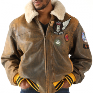 Pelle Pelle Aviator Brown Mens Jacket