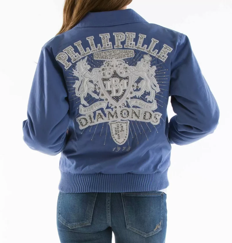 Pelle Pelle Blue Diamonds Made for Queen Jacket