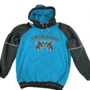 Pelle Pelle Denim Co Mens Blue Black Pullover Hoodie