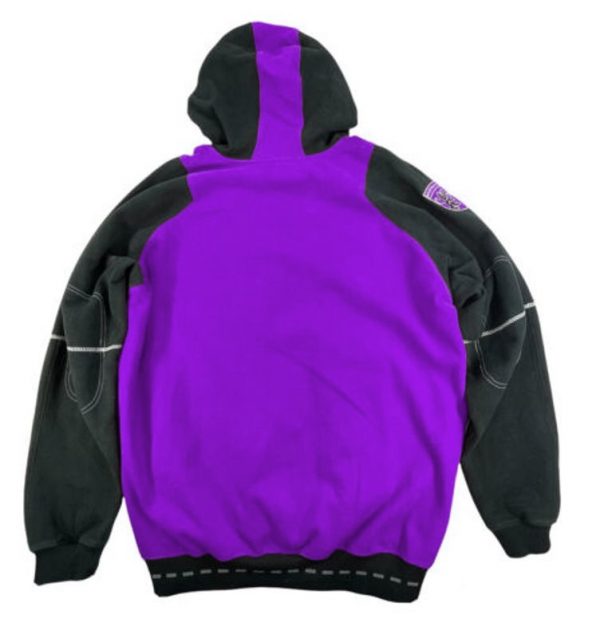 Pelle Pelle Denim Co Mens Purple Black Pullover Hoodie