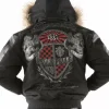 Pelle Pelle Dynasty Black Fur Hood Wool Jacket