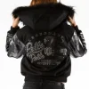 Pelle Pelle Legendary Black Fur Hooded Jacket
