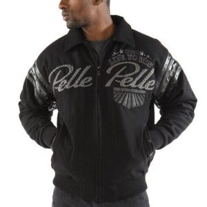 Pelle Pelle Live To Win Black Wool Jacket