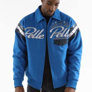 Pelle Pelle Live To Win Blue Jacket