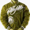 Pelle Pelle Mens American Legend Olive Varsity Jacket