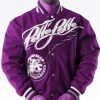 Pelle Pelle Mens American Legend Purple Varsity Jacket