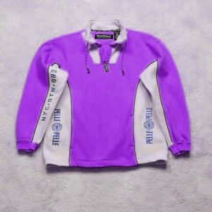 Pelle Pelle Mens Biker Pullover Purple Jacket