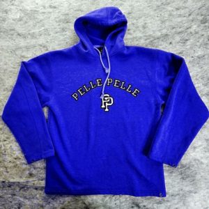 Pelle Pelle Mens Blue Pullover Hoodie