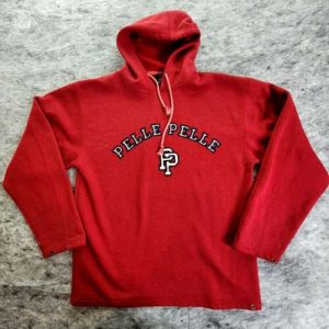 Pelle Pelle Mens Red Pullover Red Hoodie