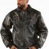 Pelle Pelle Mens Street Kings Black Leather Jacket