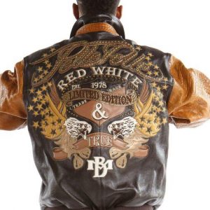 Pelle Pelle Red White & True Brown Leather Jacket