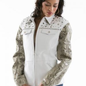 Pelle Pelle Womens Signature Born Free White Jacket