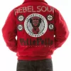 Red Pelle Pelle Rebel Soul Studded Wool Jacket