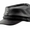 Pelle Pelle Black Patriot Leather Cap