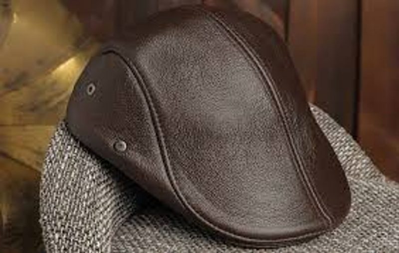 Pelle Pelle Italian Brown Leather Cap