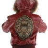 Pelle Pelle Ladies Mb Emblem Maroon Leather Jacket