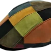 Pelle Pelle Patchwork Flat Genuine Leather Cap