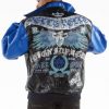 Pelle Pelle Reign Supreme Blue Leather Jacket