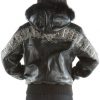 Ladies Pelle Pelle Shoulder Crest Black Leather Jacket