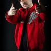 Pelle Pelle French Montana Red Varsity Jacket