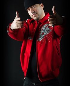 Pelle Pelle French Montana Red Varsity Jacket