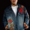 Pelle Pelle French Montana Varsity Denim Jacket