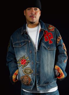 Pelle Pelle French Montana Varsity Denim Jacket