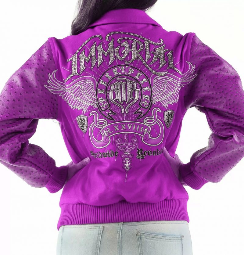 Pelle Pelle Ladies Pink Immortal Worldwide Revolution Jacket