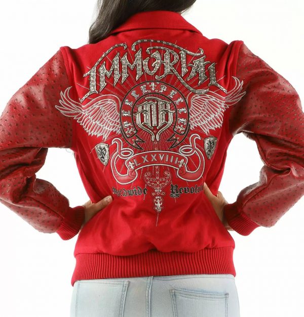 Pelle Pelle Ladies Red Immortal Worldwide Revolution Jacket