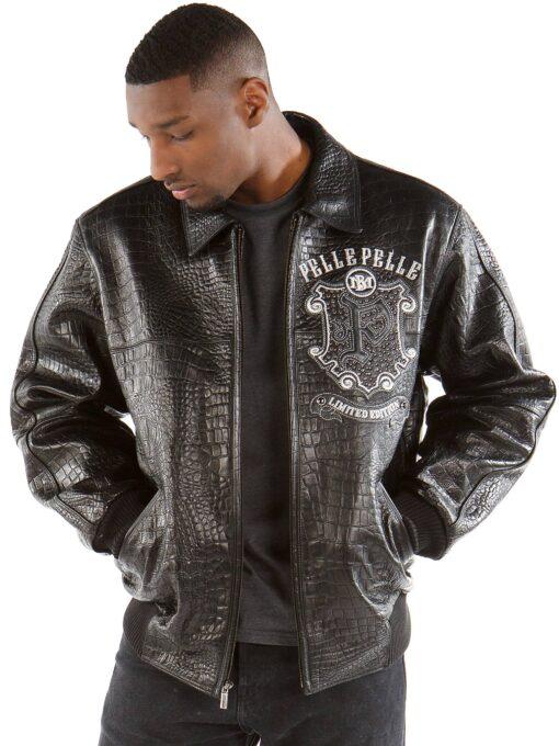 Pelle Pelle Limited Edition Black Croc Jacket