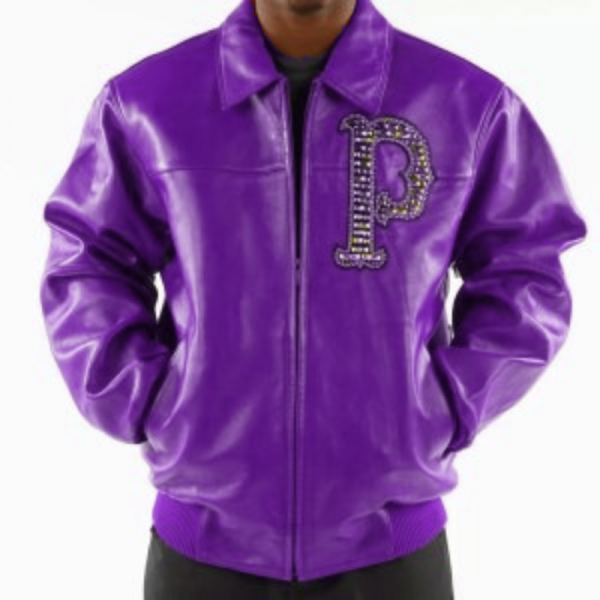 Pelle Pelle Purple Immortal Studded Leather Jacket