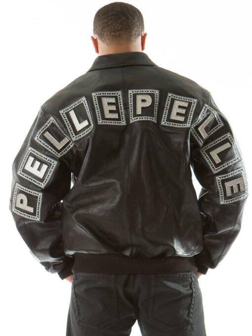 Pelle Pelle Jeweled Black Leather Jacket