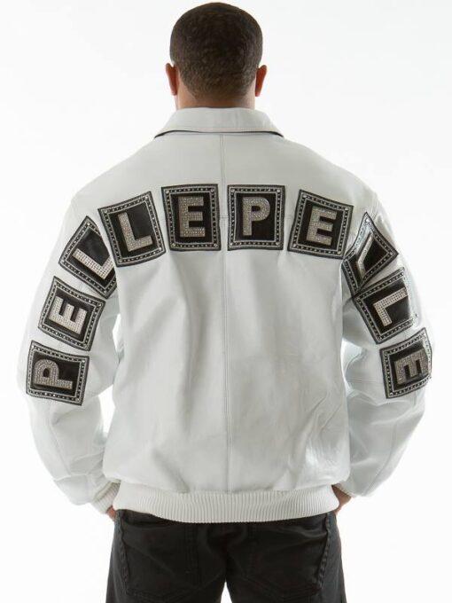 Pelle Pelle Jeweled White Jacket