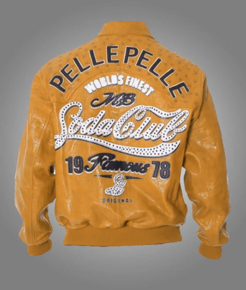 1978 Soda Club Mustard Pelle Pelle Jacket