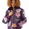 American Bruiser Purple Bombshell Pelle Pelle Jacket