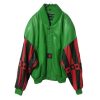 Pelle Pelle 90s Marc Buchanan Green Leather Jacket