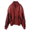 Pelle Pelle 90s Marc Buchanan Red Leather Jacket