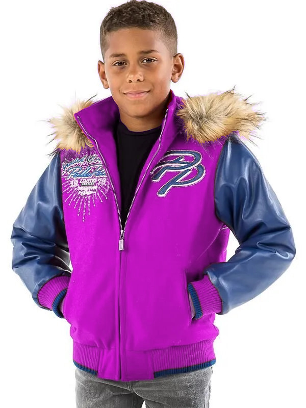 Pelle Pelle Kids Limited Edition Blue & Light Purple Jacket