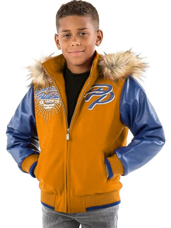 Pelle Pelle Kids Limited Edition Blue & Mustard Jacket