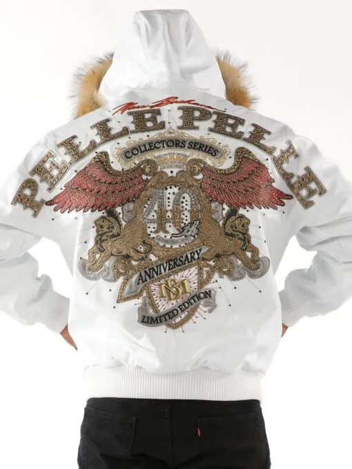 Pelle Pelle 40th Anniversary White Fur Hooded Jacket