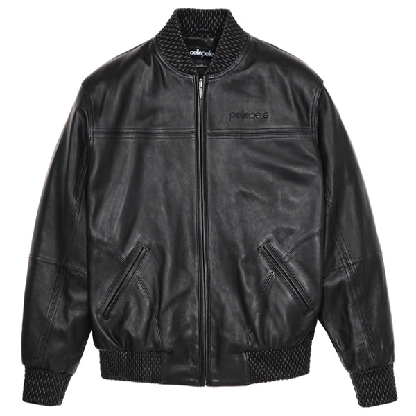 Pelle Pelle Basic Burnish Black Leather Mens Jacket