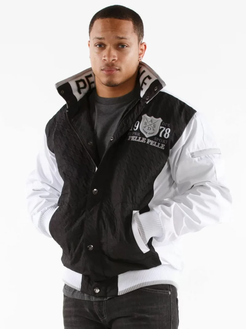 Pelle Pelle Black And White Super Sport Jacket