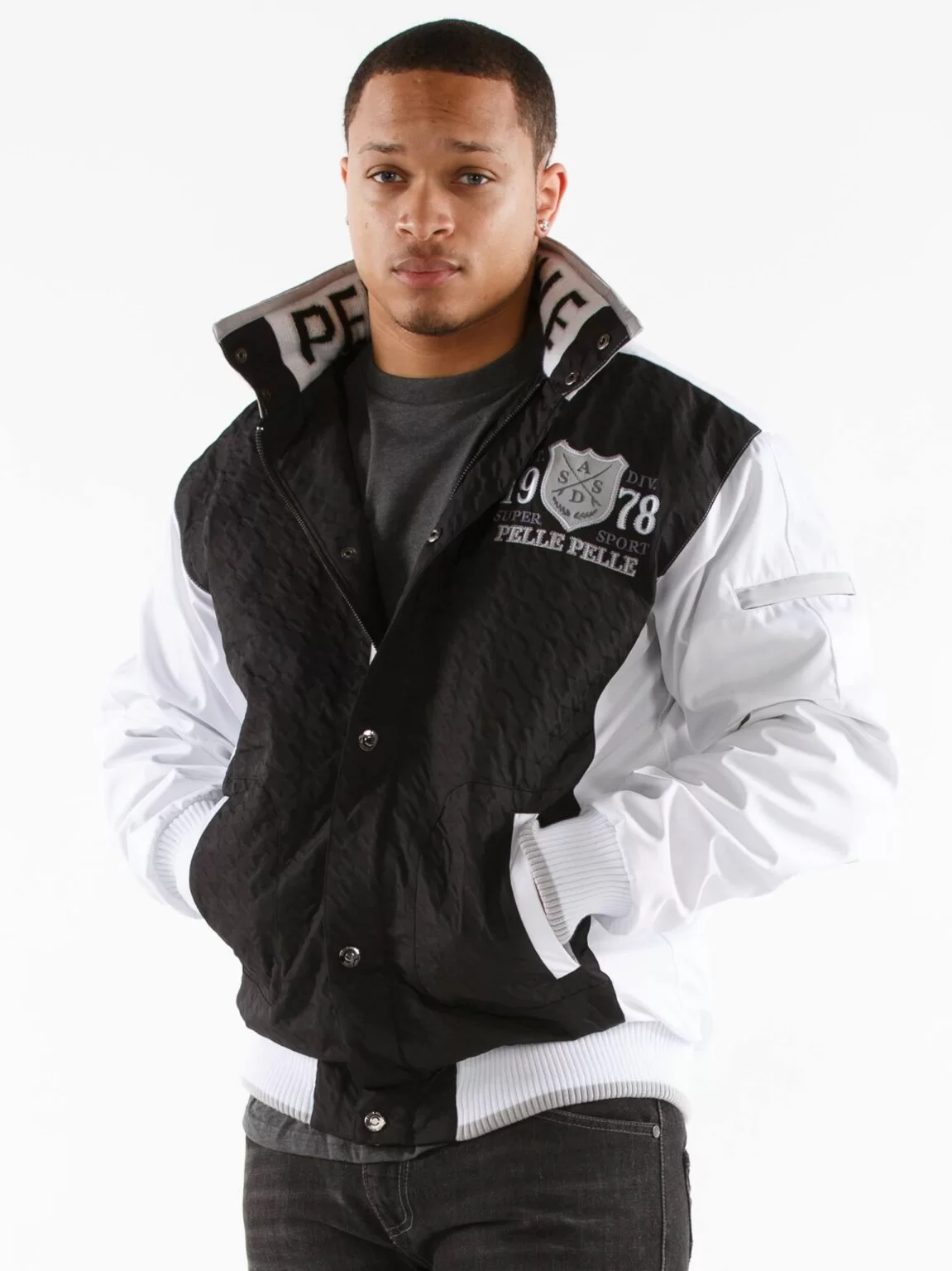 Pelle Pelle Black And White Super Sport Jacket