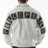 Pelle Pelle Jeweled White Leather Jacket