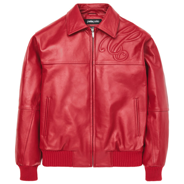 Pelle Pelle Plush Puff Red Leather Jacket