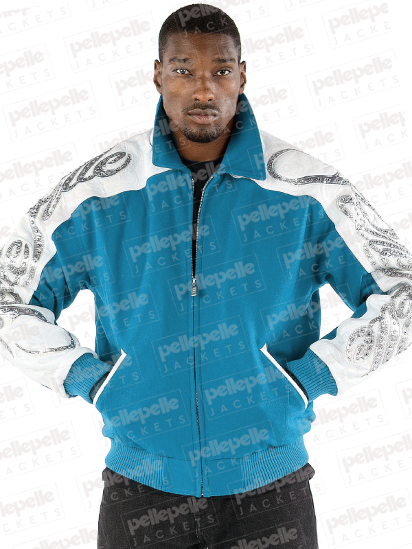 Pelle Pelle Scripted Turquoise Jacket