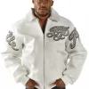 Pelle Pelle Steadfast Black Panther Leatehr White Jacket