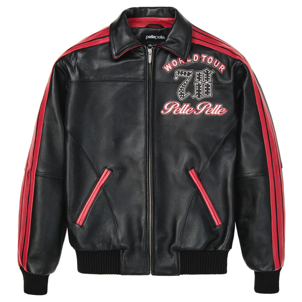 Pelle Pelle World Tour Red Black Mens Jacket